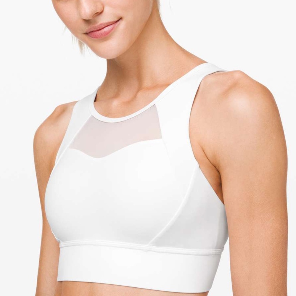 Lululemon Breathe it In Bra White | 6 C-D Cup